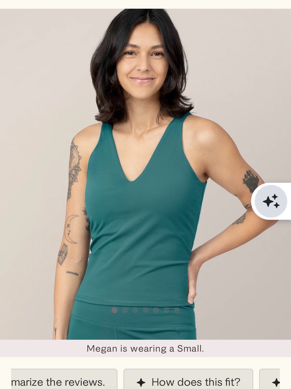 KB Med Women’s Deep Teal V-Neck Tank Top